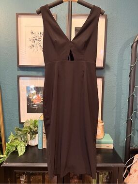 Forever21 black midi dress
